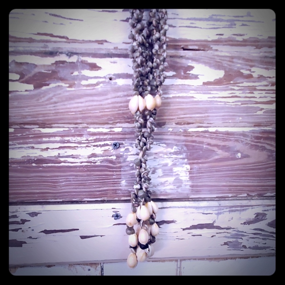 Vintage Seashell Plant Holder
